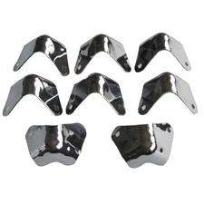 8Pack Metal 2 Leg Guitar AMP Amplifier Cabinet Corners Protectors For Fender H