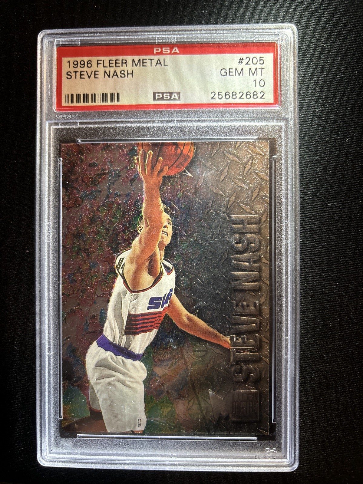 1996-97 Fleer Metal Steve Nash #205 (RC) PSA 10