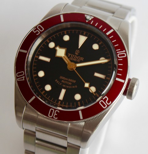 TUDOR Watch, HERITAGE BLACK BAY 79220R "SMILEY", Burgundy, 41mm, NEW CONDITION!!