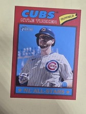 2026 Topps Heritage Kyle Tucker NL All-Stars Red Border #187 Chicago Cubs