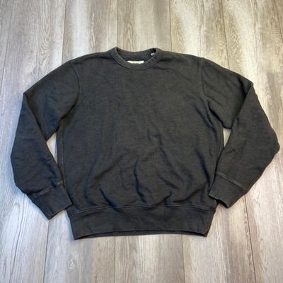 Buck Mason Interloop Sweatshirt Mens Medium Gray Cotton Crewneck Pullover Men