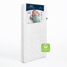 Crib Mattress Dual Sided 2 Stage Breathable Hypoallergenic HALO DreamWeave Core