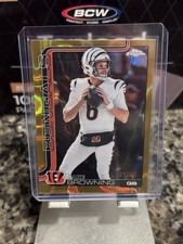 2025 Topps Chrome Football Jake Browning Bengals Gold Refractor /50