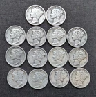 $1.40 Face Value - US 90% Silver Coins - Lot Circulated Mercury Dimes - Lot #4