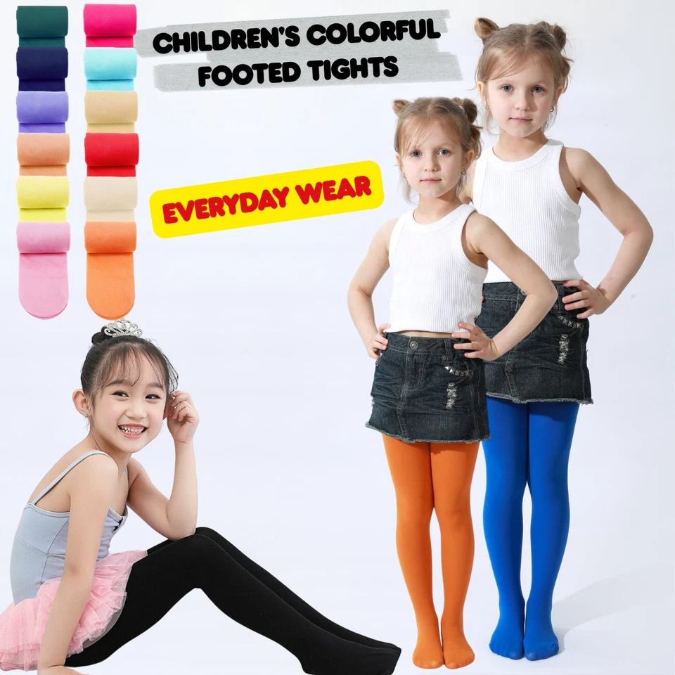 TOPPA Ballet Dance Tights for Girls Children Dancing Footed 3-12 Years 60 Denier UK