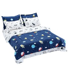 Kids Comforter Set 7 Pieces Twin Bedding Sets 1 Comforter 1 Flat Sheet 1 F
