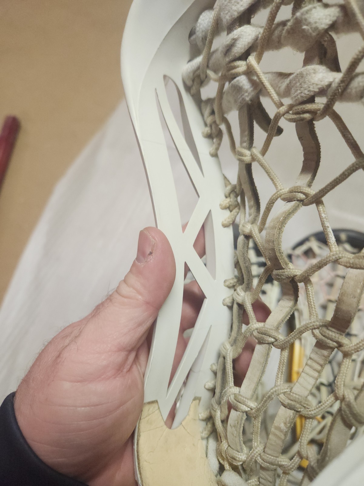 Lot Of 3 Vintage Strung Warrior Lacrosse Heads