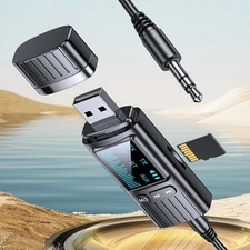 Wireless USB Bluetooth 5.4 Audio Transmitter Receiver Adapter 3.5mm Fit TV Car