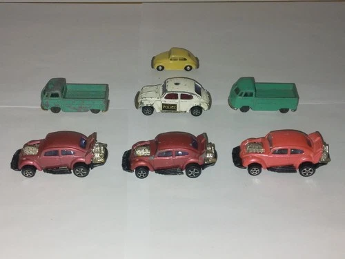 LOT OF VTG 1960s-70s CORGI JUNIORS WHIZZWHEELS, HUSKY AND EKO VOLKSWAGEN MODELS