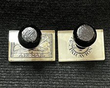 Vtg 2 Rubber Stamp Wood Mounted Air Mail Par Avion Plane Airplane Craft Scapbook