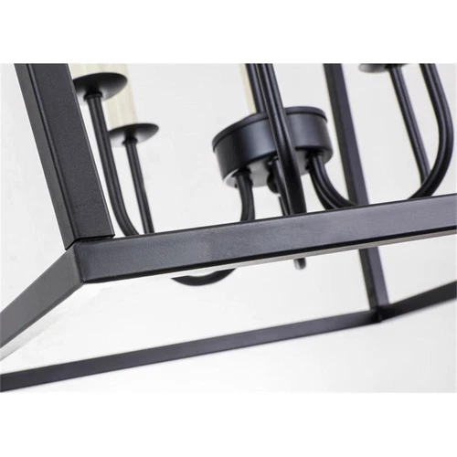Living District Maddox 6-Light Metal Chandelier in Black Finish - Picture 9 of 10