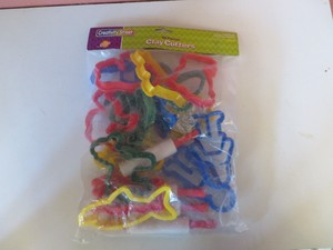 Creativity Street Multiple Shape Clay Cutter Set, Plastic, Assorted Colors, Set