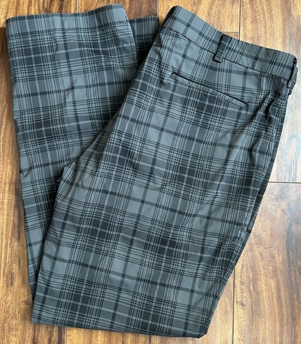 Nike Tour Performance Gray Black Plaid 