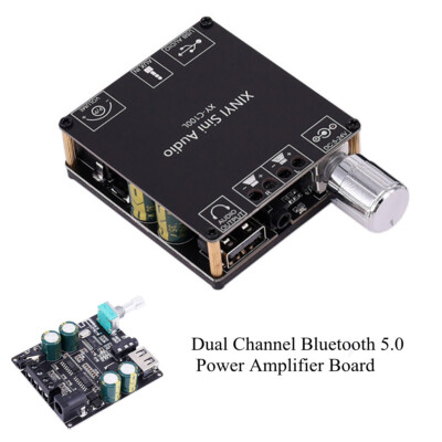 HiFi Bluetooth 5.0 Power Digital Amplifier Board 100W*2 Mini Stereo Audio Amp
