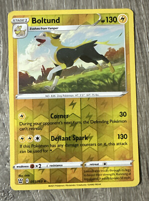 Boltund 053/163 - Battle Styles - Reverse Holo - Rare - Pokemon Card - LP