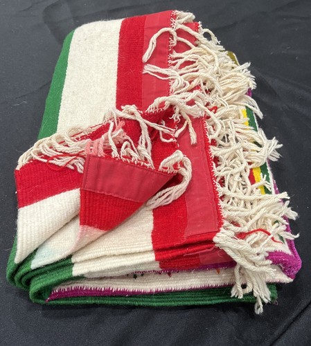 MANTA/ALFOMBRA TEJIDA Arte Popular MEXICANO Azteca - Imagen 22 de 22