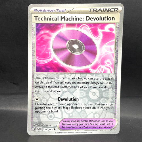 2023 POKEMON PARADOX RIFT TECHNICAL MACHINE DEVOLUTION 177/182 REVERSE ...