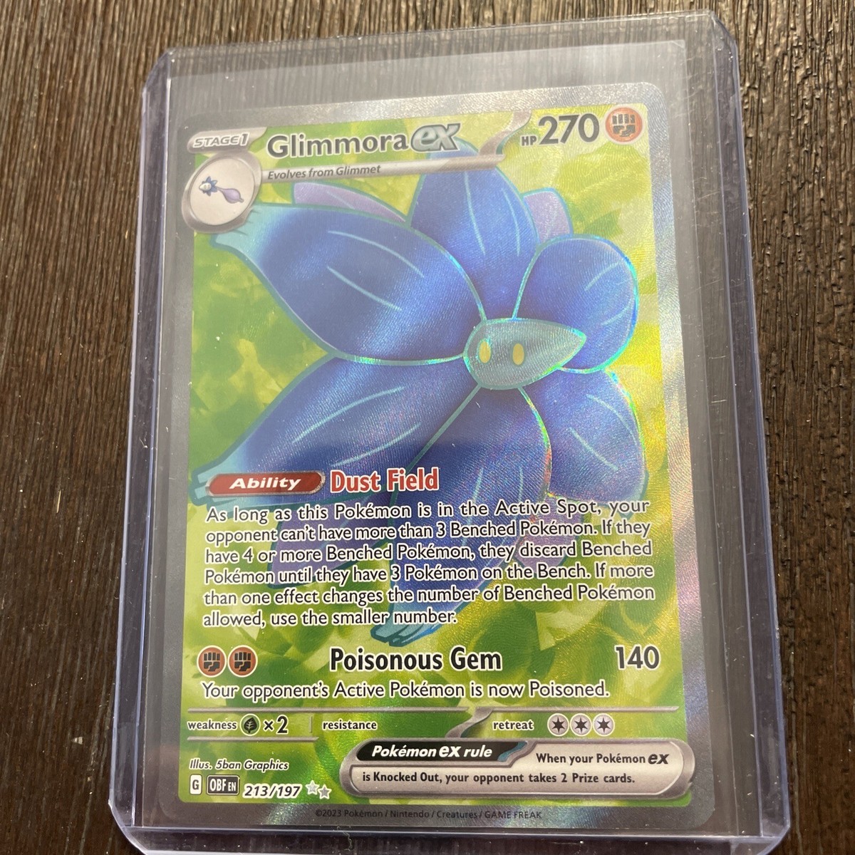 213 197 pokemon card Amazon.com: Pokemon - Glimmora ex 213/197 - Obsidian Flames - Ultra Rare