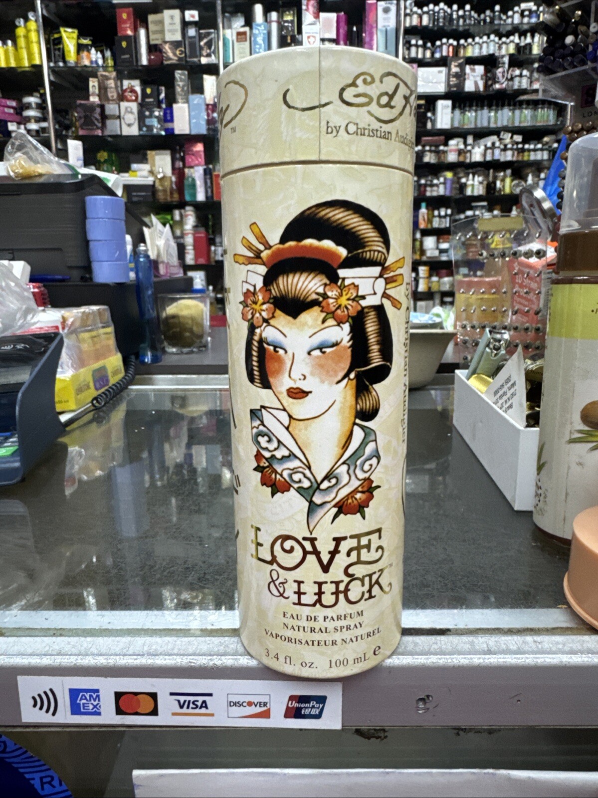 Ed Hardy Eau De Parfum By Christian Audigier  Love & Luck 3.4 Oz. Sealed