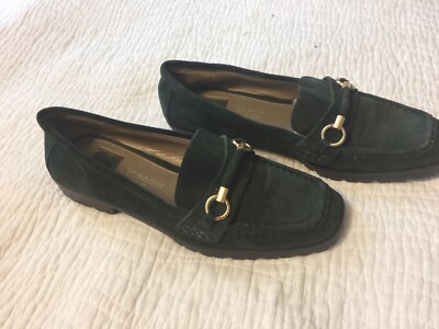 hunter green loafers