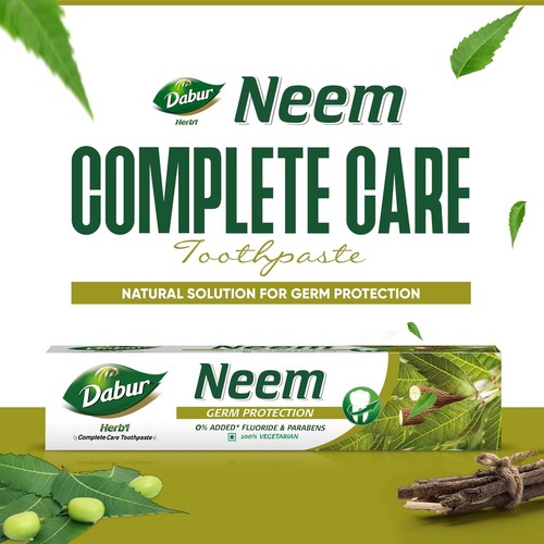 Dabur Neem Germ Protection Toothpaste 200g x3 Enriched With Natural Ingredients - Picture 6 of 11
