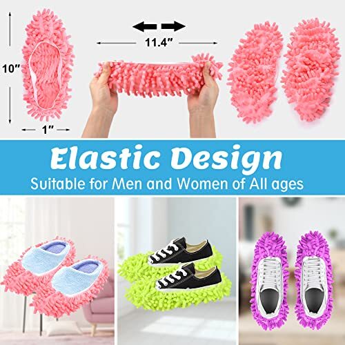 Quick Polishing Mop Slippers Lazy Floor Foot Socks Shoes Cleaning Duster 10 Pcs