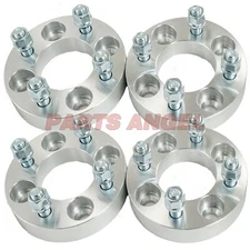 (4) 2" (1" per side) Wheel Spacers 4x4 to 4x4 for Yamaha Golf Cart M12x1.25 Stud