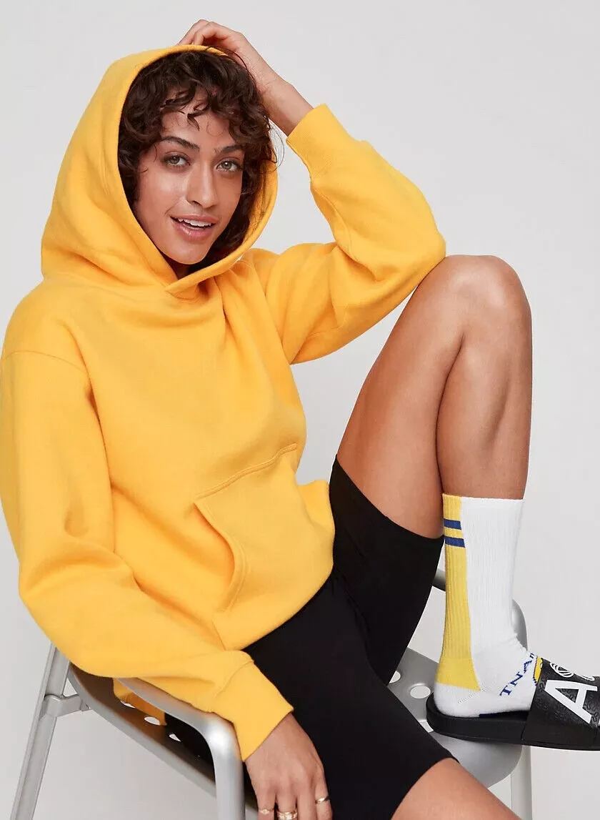 Women s Aritzia Tna The Perfect Hoodie Cairo Gold Yellow XS