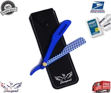 Barber Classic Straight Razor + 10 Pcs Blades Folding Shaving Best Retro Razor 