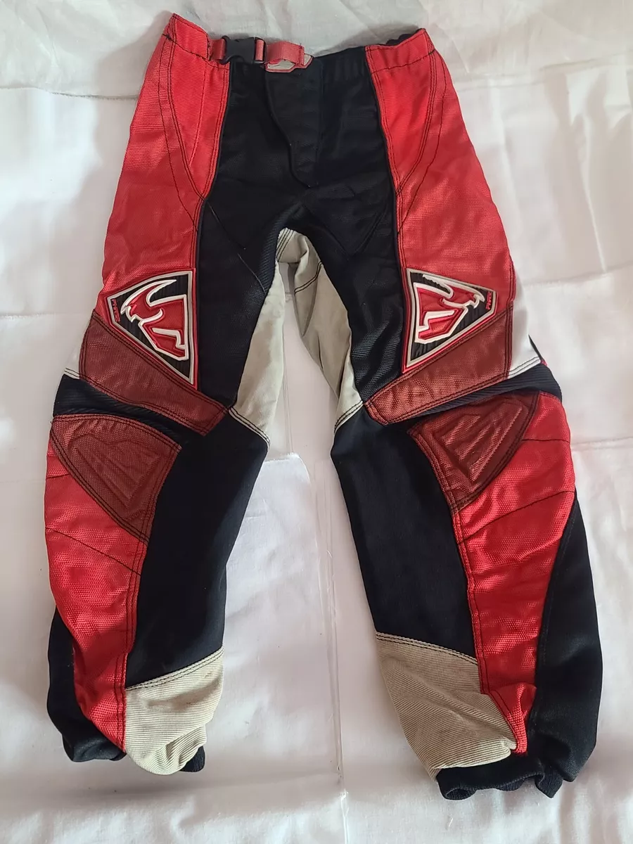 Thor MX Phase Motorcross Dirt Bike Racing Pants Kids Youth Size 26, Red/  Black