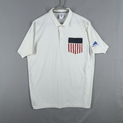 Puma Volition America Folds Of Honor Performance Golf Polo Shirt Mens Medium USA