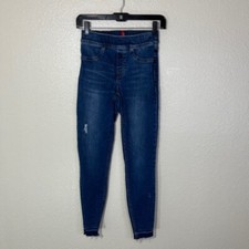 SPANX Distressed Ankle Skinny Denim Legging 20203R Medium Wash - Size XS