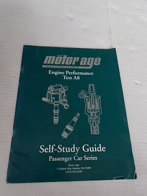 Chilton’s Motor Age Self Study Guide Engine Performance Test A8 | eBay