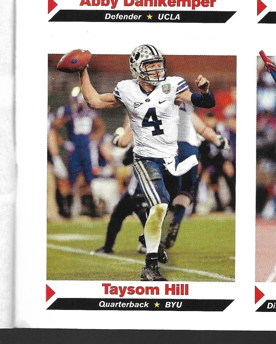 2014 SI Kid TAYSOM HILL Rookie Sheet/Magazine Brigham Young