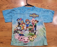 Vintage 1999 Digimon Tie Dye T-Shirt Youth M