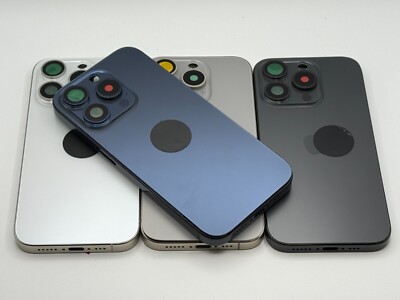 Rahmen iPhone 15 Pro Max Backcover Gehäuse Housing vormontiert Premium Qualität