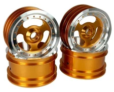 Vintage 2.2“Aluminum Wheels Gold For Team Associated RC10 World's Car