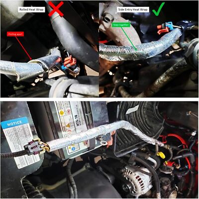 Self-wrap Aluminum Heat Shield Sleeve Thermal Reflective for Hoses Wires Cables