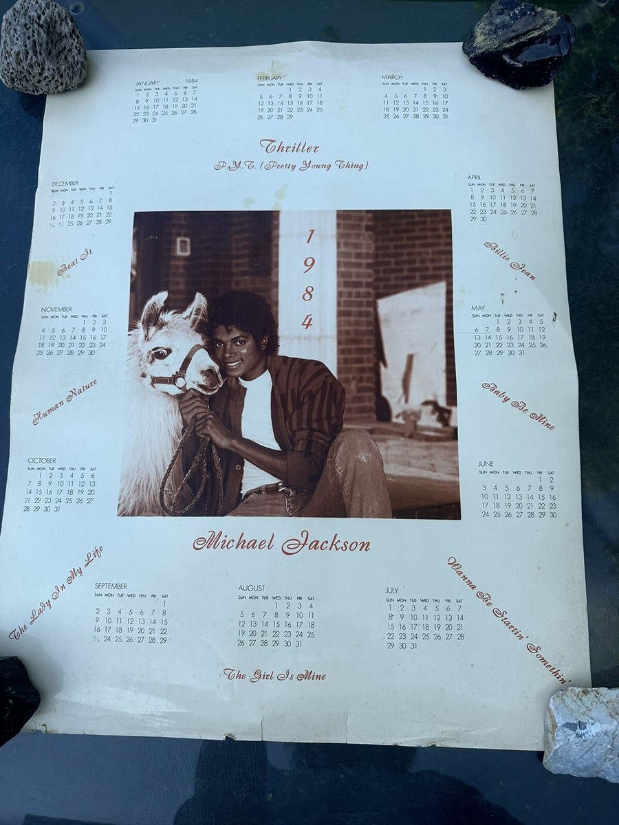 希少⭐️Michael Jackson⭐️スリラーカレンダー新品未開封⭐️ Michael Jackson Thriller 1984 Poster Calendar Rare | eBay