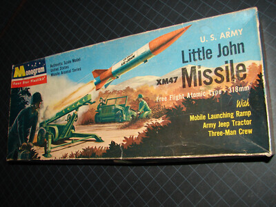 1958 Monogram ~ Little John XM-47 MISSILE ~ V-E-R-Y RARE PARTS KIT