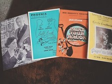 4xVintage 1950s  Her Majesty's/Saville Theatre London Programmes.