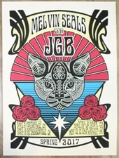 2017 Melvin Seals JGB California Run Silkscreen Concert Poster AP by Brian Bojo