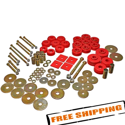 Juego de montaje de carrocería Energy Suspension 3.4149R para Chevrolet C10/C20 Suburban 68-72 Foto 2 de 4