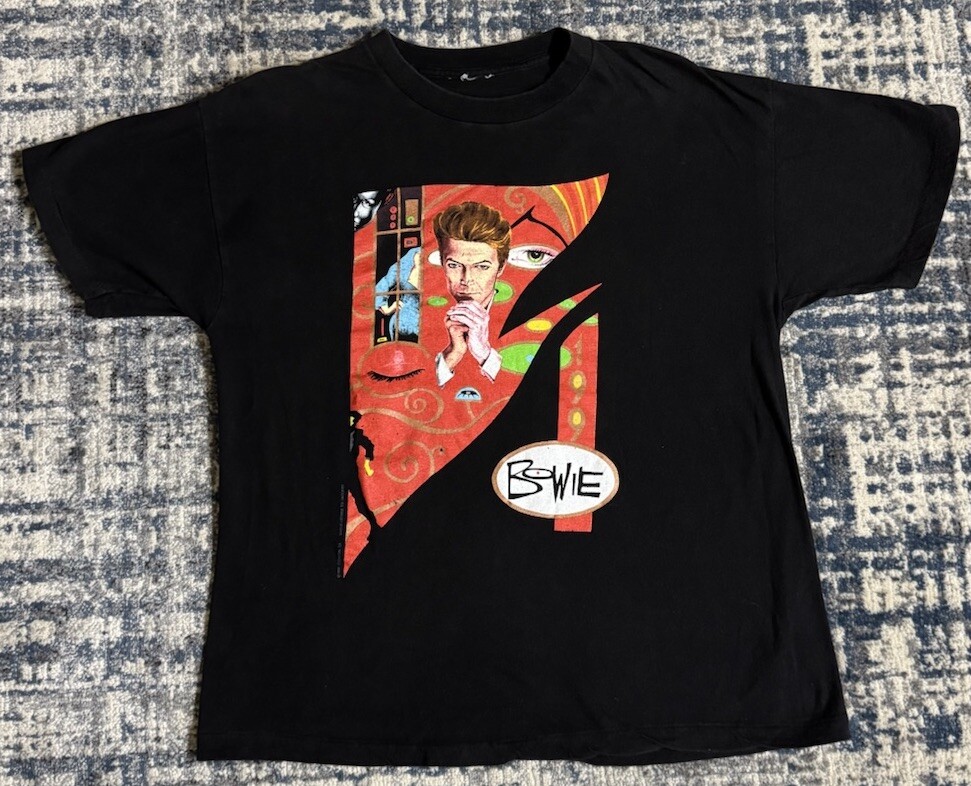 Vintage 1990 David Bowie Concert T Shirt XL Sound And Vision 