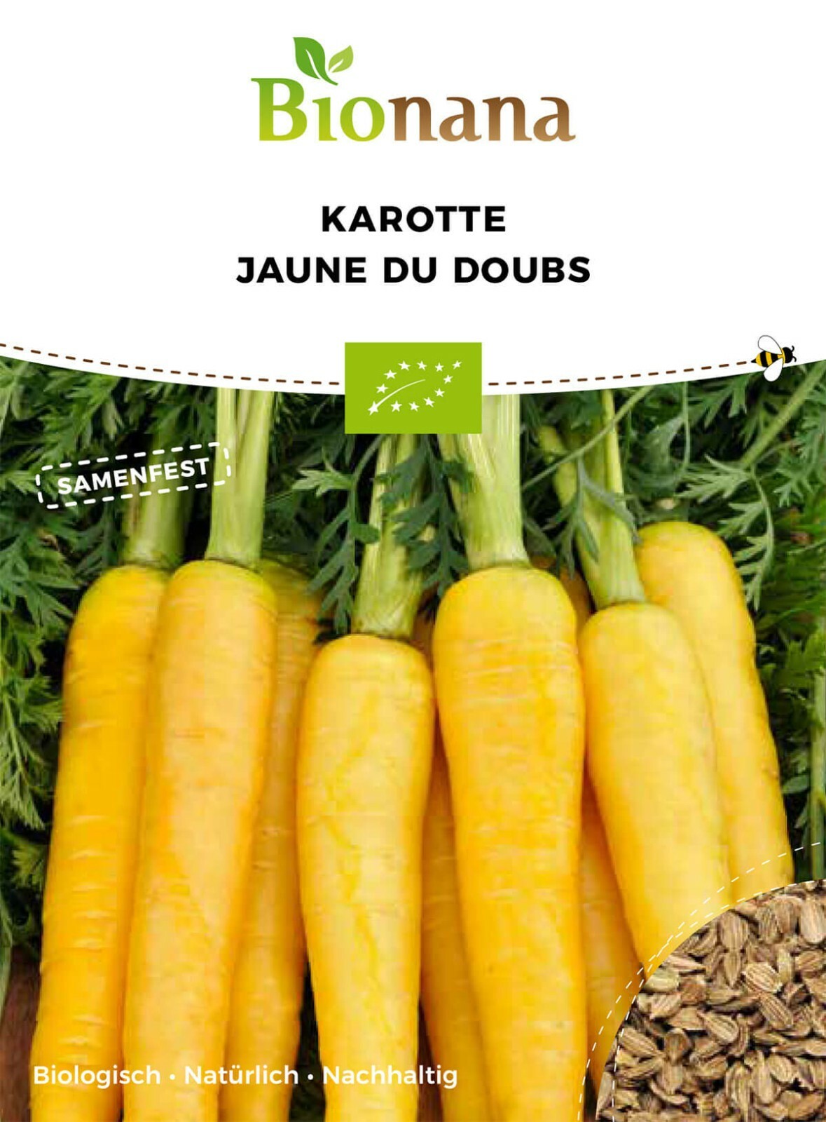 Zanahorias Semillas Jaune Du Doubs Bio El Empresa Bionana DE-ÖKO-006