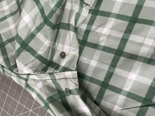 Carhartt Men's Force Sun Defender Rugged Flex Plaid Short Sleeve Shirt Green XL - Picture 3 of 9