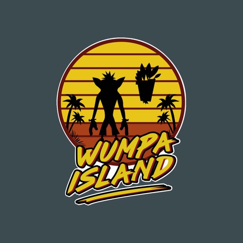 Crash Bandicoot Wumpa Island Vinyl Decal Sticker Car/Window/Wall/Helmet/Laptop