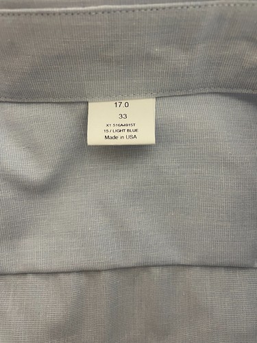 New Men's Dress Blue Uniform Shirt US COAST GUARD USCG 17 x 33 - Picture 5 of 5