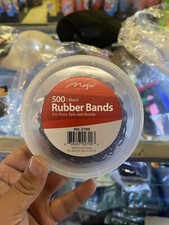 USA Seller 6 Boxes Of 500 BRAID BLACK RUBBER BANDS HAIR BRAID PONYTAIL