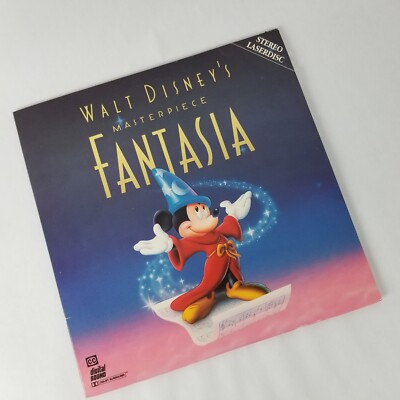 VINTAGE Walt Disney Fantasia Mickey Mouse Double Disc Laserdisc